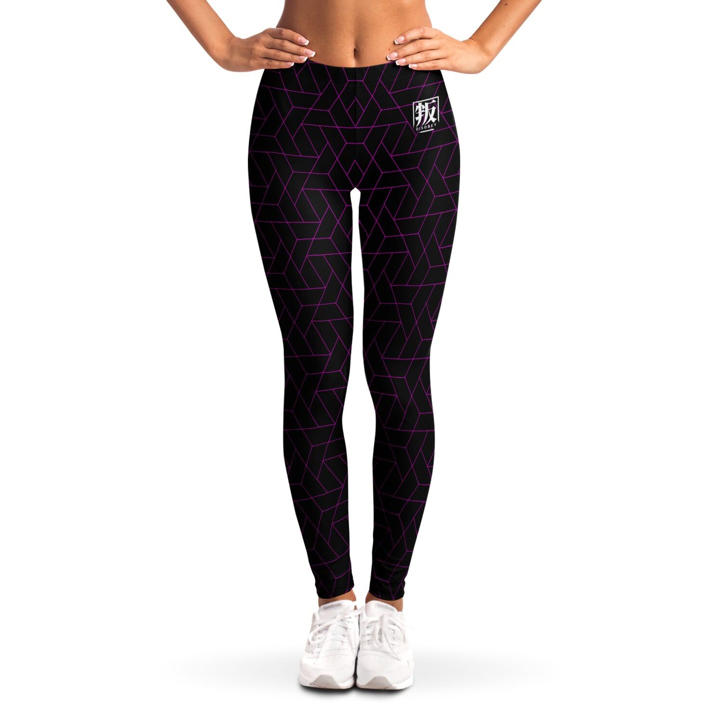 DISOBEY Festival Leggings  -  CYBERBLACK FUSCHIA