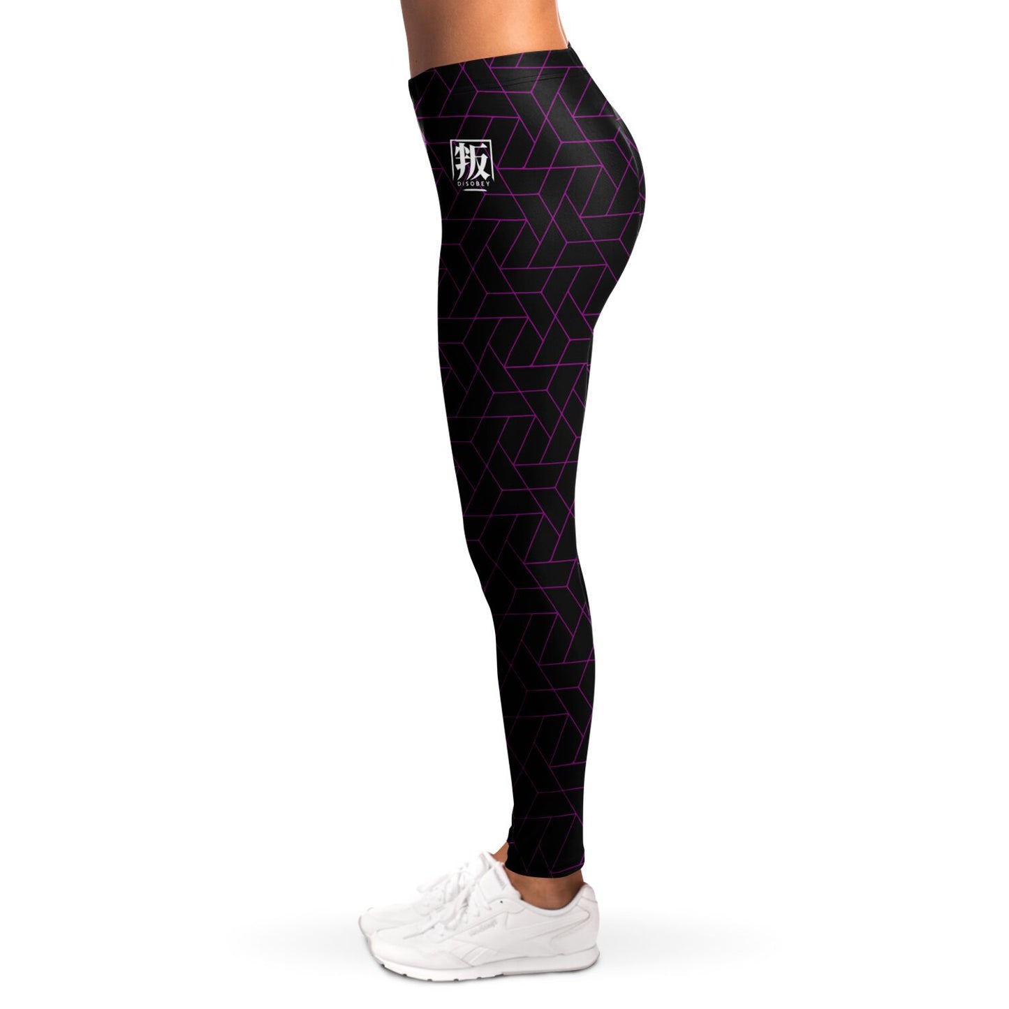 DISOBEY Festival Leggings  -  CYBERBLACK FUSCHIA