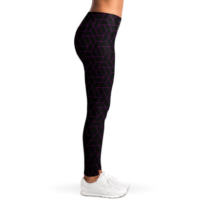 DISOBEY Festival Leggings  -  CYBERBLACK FUSCHIA