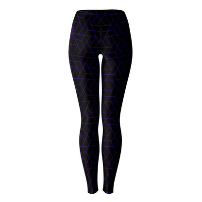 DISOBEY Festival Leggings  -  CYBERBLACK DARK