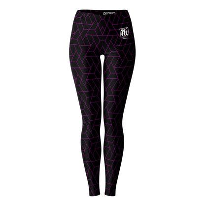 DISOBEY Festival Leggings  -  CYBERBLACK FUSCHIA