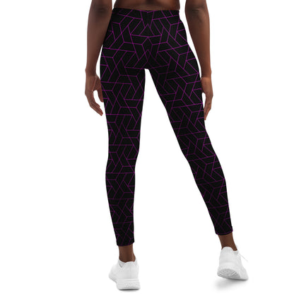 DISOBEY Festival Leggings  -  CYBERBLACK FUSCHIA