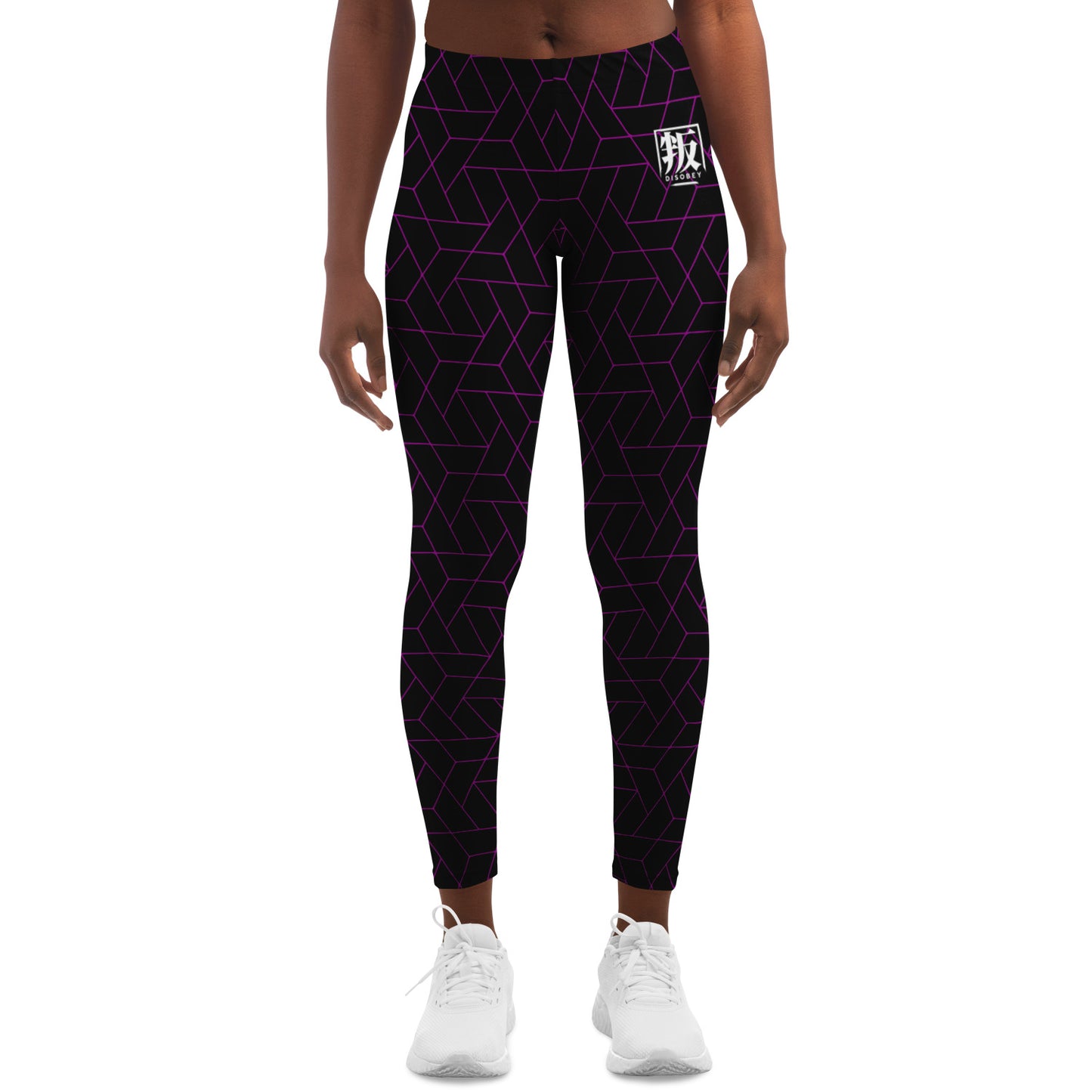 DISOBEY Festival Leggings  -  CYBERBLACK FUSCHIA