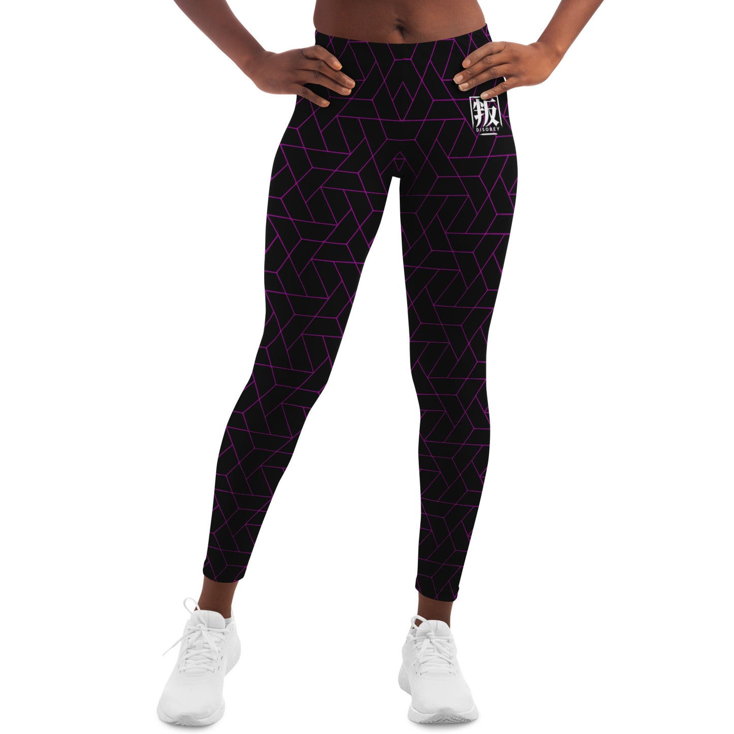 DISOBEY Festival Leggings  -  CYBERBLACK FUSCHIA