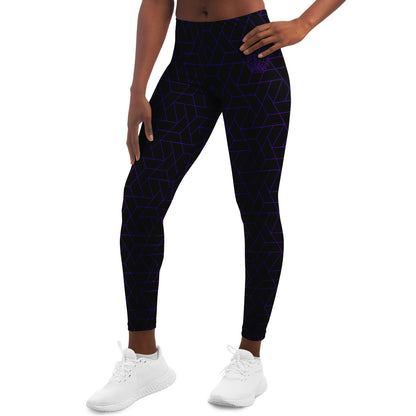 DISOBEY Festival Leggings  -  CYBERBLACK DARK